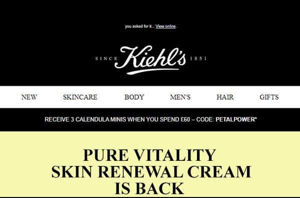 Kiehl's - Kiehl's Email Template